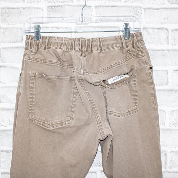 ONES STROKE Tokyo Jogger Pants Khaki Drawstring ankle zip Size Small - Picture 11 of 12